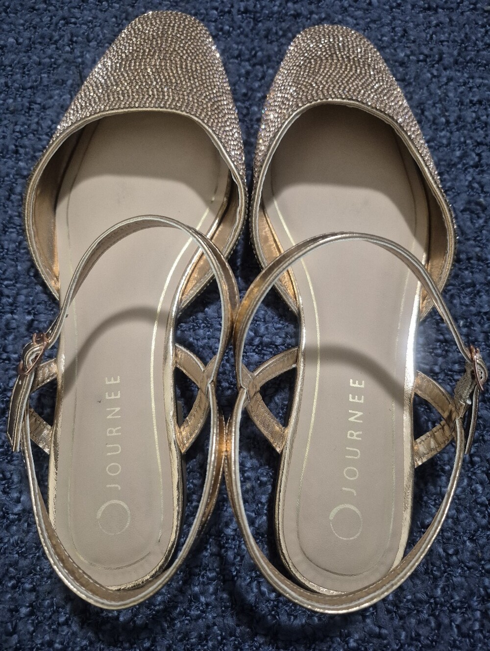 Journee Nysha Flat Bronze Shoes